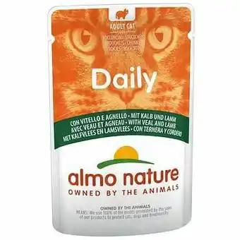 Zooplus 6x70g Maaltijdzakjes met Kabeljauw & Garnalen Almo Nature Daily Menu Kattenvoer aanbieding