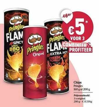 Delhaize Chips pringles original aanbieding