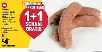 Delhaize Bbq-worsten aanbieding