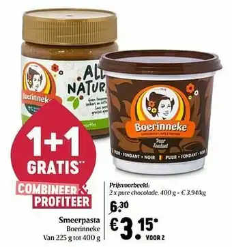 Delhaize Boerinneke pure chocolade aanbieding