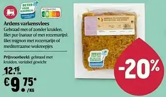 Delhaize Ardens varkensvlees gebraad met kruiden aanbieding