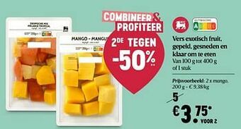 Delhaize Mango aanbieding