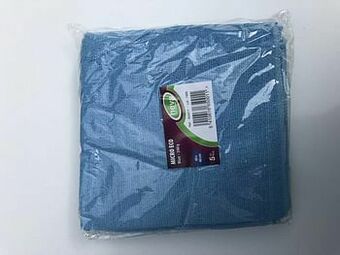 Multi bazar Heva Microvezeldoek 5Pack 40X40 Blauw aanbieding