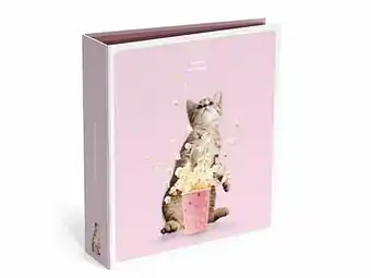 Multi bazar Funny Animals Brede Ringband 8Cm Cat/Pink aanbieding