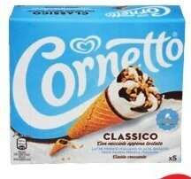 Colruyt Ola Cornetto CLASSICO 5 x 125 mL aanbieding