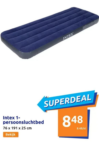 Action Intex 1- persoonsluchtbed aanbieding