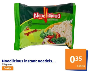 Action Noodlicious instant noedels aanbieding