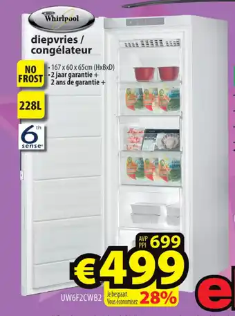 ElectroStock Diepvries / congélateur aanbieding