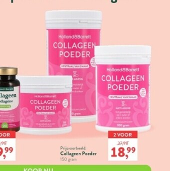 Holland & Barrett Collagen poeder 150 gram aanbieding