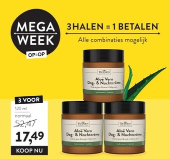 Holland & Barrett Aloë vera dag- & nachtcrème aanbieding