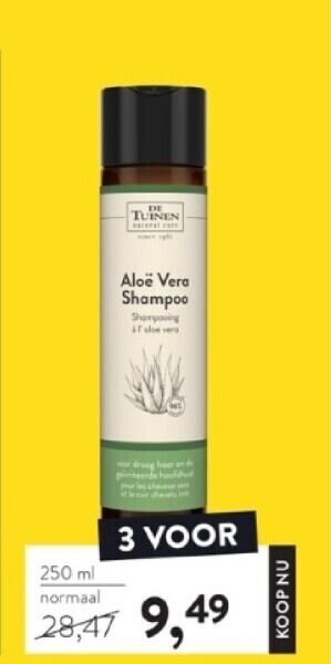 Holland & Barrett Aloë vera shampoo aanbieding
