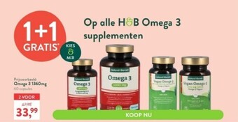 Holland & Barrett Omega 3 1360 mg aanbieding