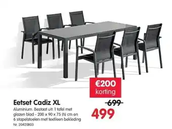 Fun Eetset cadiz xl aanbieding