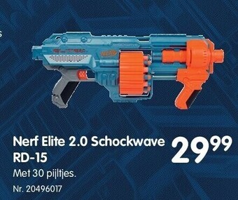 Fun Nerf elite 2.0 schockwave rd-15 aanbieding