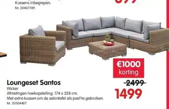 Fun Loungeset santos aanbieding