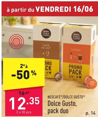ALDI Dolce Gusto, pack duo aanbieding