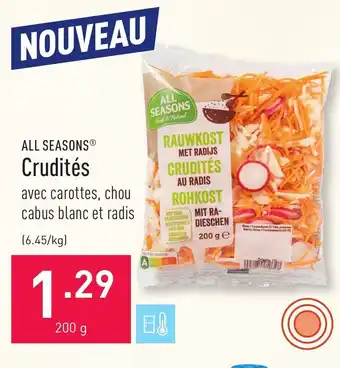 ALDI ALL SEASONS Crudités 200g aanbieding