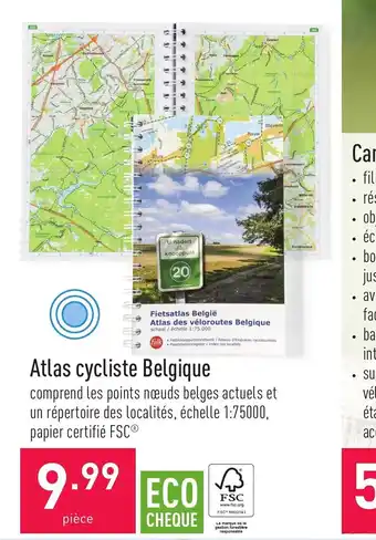 ALDI Atlas des véloroutes Belgique aanbieding