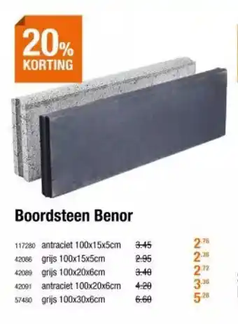 Cevo Boordsteen Benor aanbieding