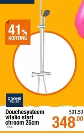 Cevo Grohe Douchesysteem vitalio start aanbieding