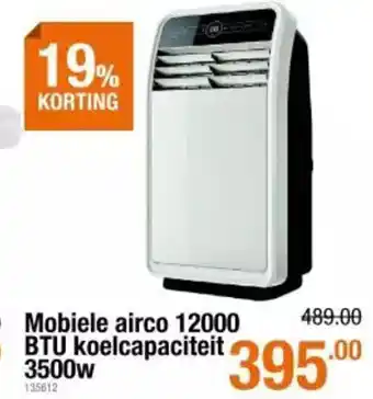 Cevo Mobiele airco 12000 BTU koelcapaciteit 3500W aanbieding