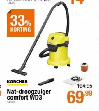 Cevo Karcher nat-droogzuiger comfort WD3 aanbieding