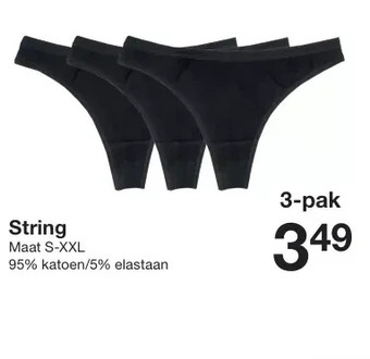Zeeman String aanbieding