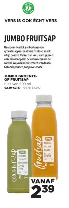 Jumbo Groente of Fruitsap 500ml