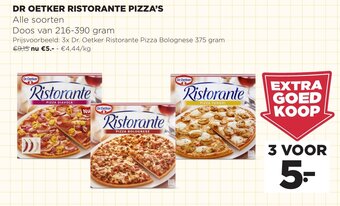 Jumbo Dr Oetker Ristorante Pizza's aanbieding