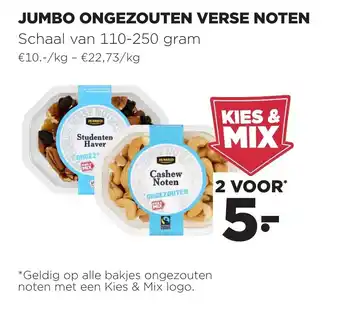 Jumbo Jumbo Ongezouten Verse Noten aanbieding