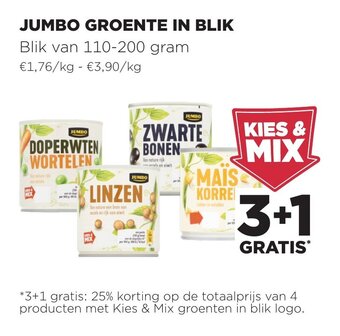 Jumbo Jumbo Groente in Blik aanbieding