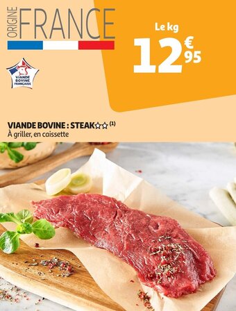 Auchan VIANDE BOVINE: STEAK aanbieding