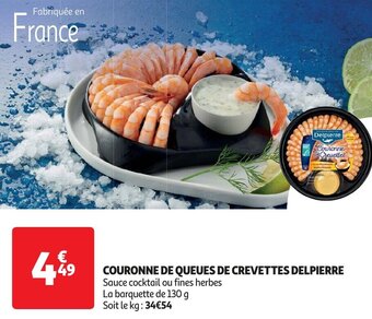 Auchan COURONNE DE QUEUES DE CREVETTES DELPIERRE aanbieding