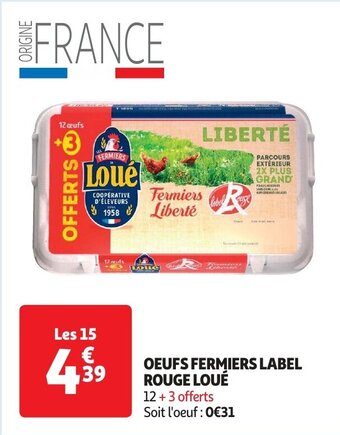 OEUFS FERMIERS LABEL ROUGE LOUÉ