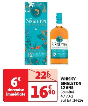 WHISKY SINGLETON 12 ANS