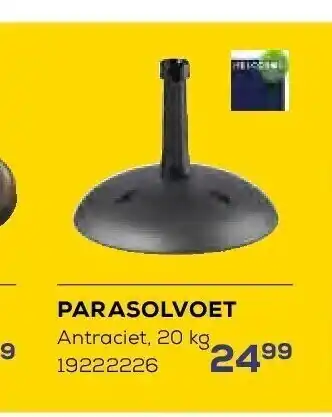 Supra Bazar Parasolvoet antraciet, 20 kg aanbieding