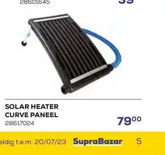 Supra Bazar Solar heater curve paneel aanbieding
