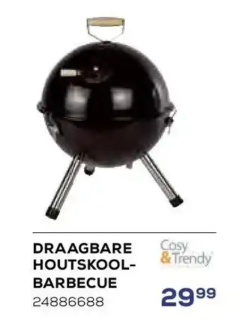 Draagbare houtskoolbarbecue