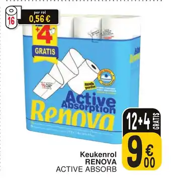 Cora Keukenrol RENOVA ACTIVE ABSORB aanbieding