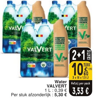 Cora Water VALVERT aanbieding