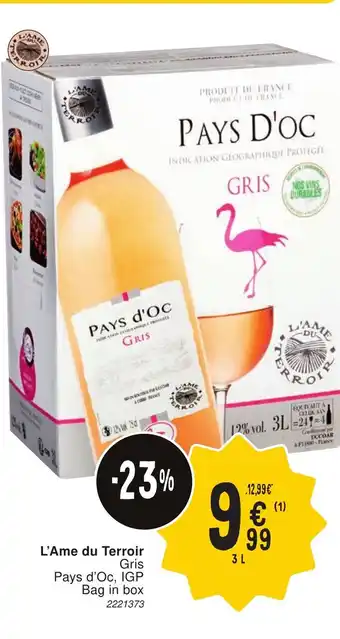 Cora L'Ame du Terroir Gris Pays d'Oc, IGP Bag in box aanbieding