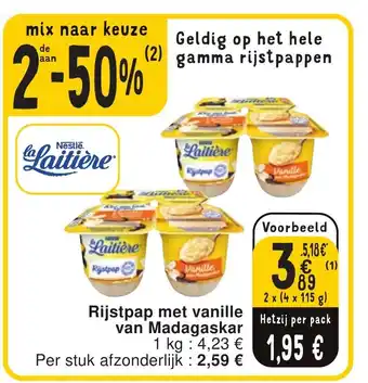 Cora Rijstpap met vanille van Madagaskar aanbieding