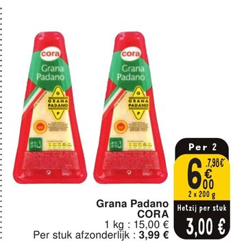 Cora Grana Padano CORA aanbieding