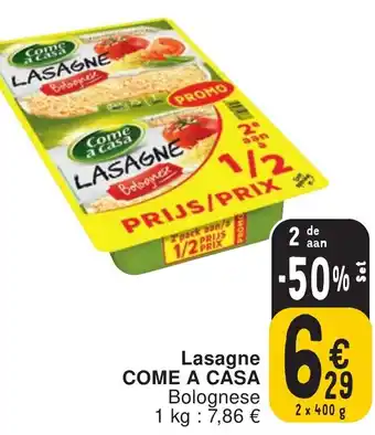 Lasagne COME A CASA Bolognese 2 x 400g