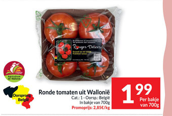 Intermarché Ronde tomaten uit Wallonië aanbieding
