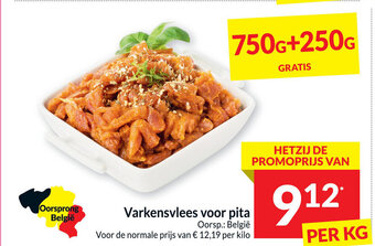 Intermarché Varkensvlees voor pita aanbieding