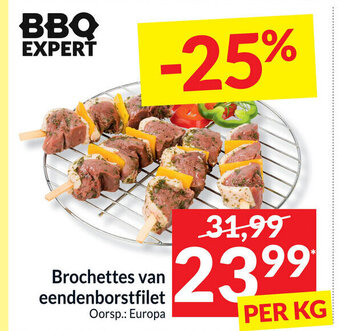 Intermarché Brochettes van eendenborstfilet aanbieding