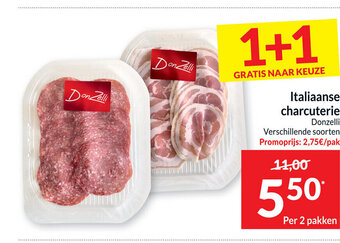 Intermarché Italiaanse charcuterie aanbieding