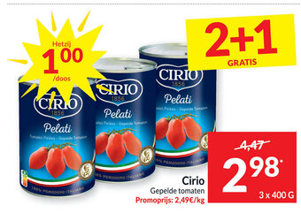 Intermarché CIRIO aanbieding