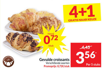Intermarché Gevulde croissants aanbieding